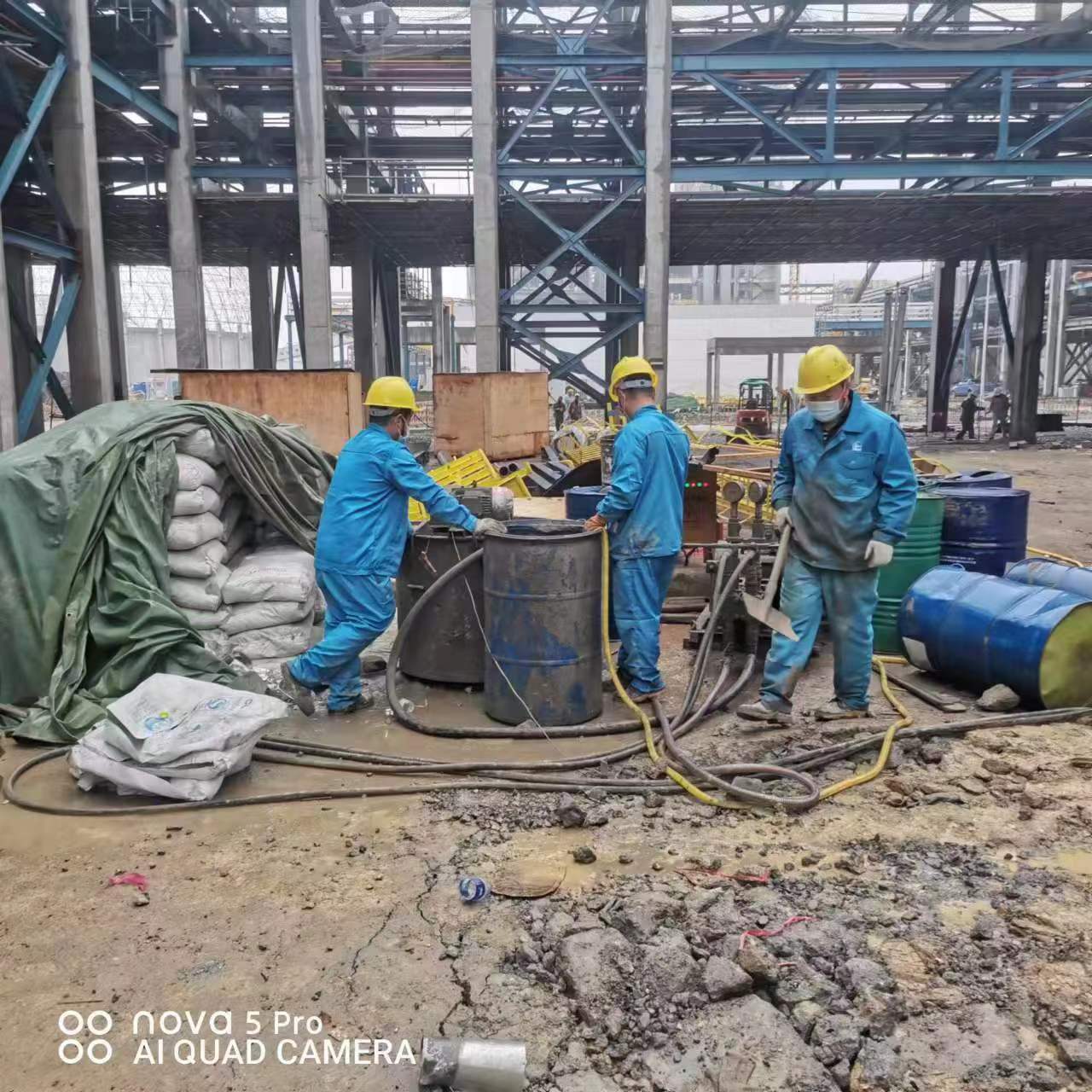 永安坝街道设备基础下沉沉降注浆加固施工